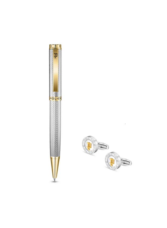POLICE Cavolini Pen & Cufflinks Gift Set for Men